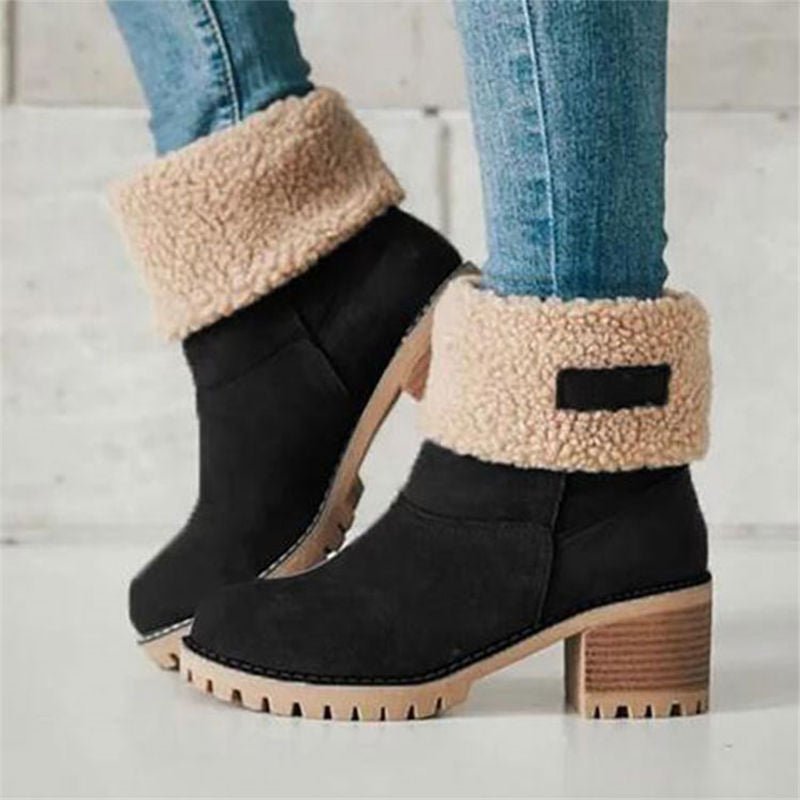 Warm Waterproof Snow Boots for Women - Pexav