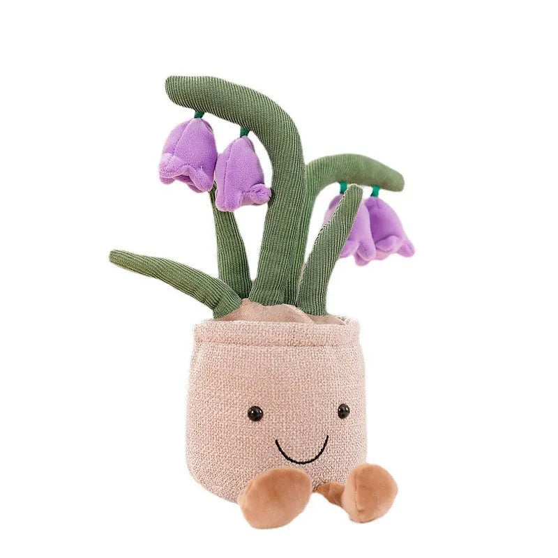 Funny Flower Cuddle - BloomBuddy-Red Tulip-Nora Luxe