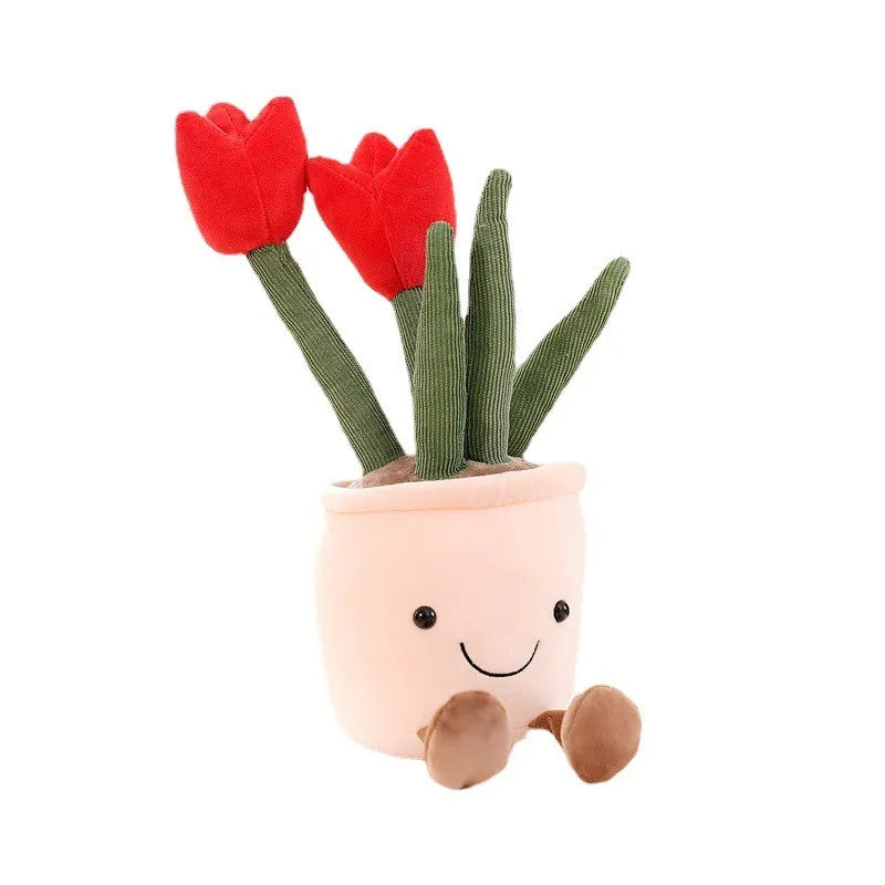 Colorful Floral Plush Buddy - Pexav
