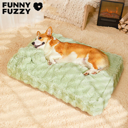 Soft Cozy Pet Dog Bed with Pillow - Pexav