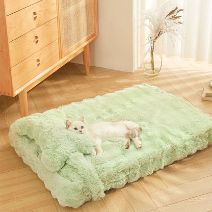 Soft Cozy Pet Dog Bed with Pillow