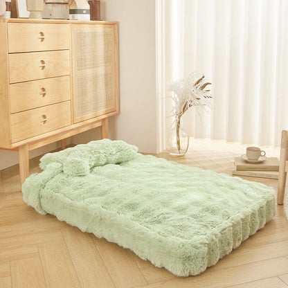 Soft Cozy Pet Dog Bed with Pillow