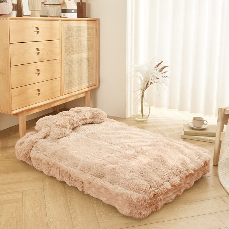Soft Cozy Pet Dog Bed with Pillow