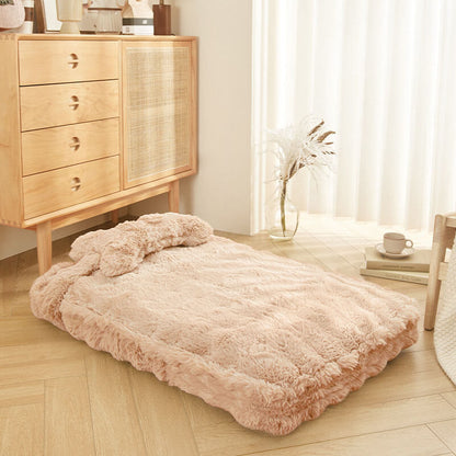 Soft Cozy Pet Dog Bed with Pillow
