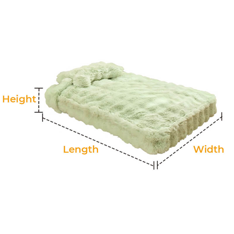 Soft Cozy Pet Dog Bed with Pillow