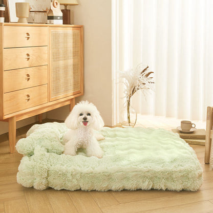 Soft Cozy Pet Dog Bed with Pillow