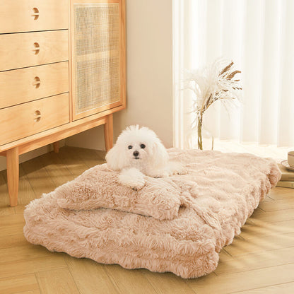 Soft Cozy Pet Dog Bed with Pillow