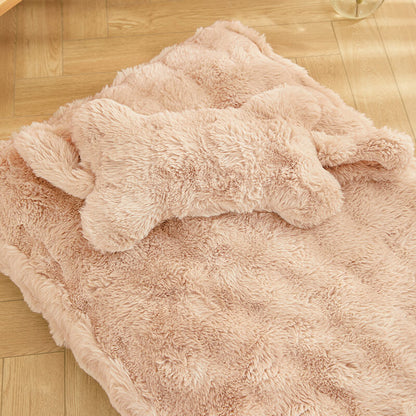 Soft Cozy Pet Dog Bed with Pillow