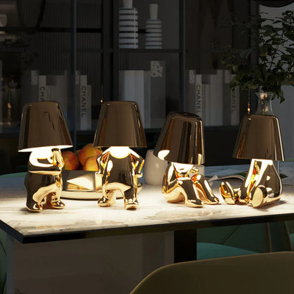 Dimmable Desk Lamp with USB Charging and Color Changing Light