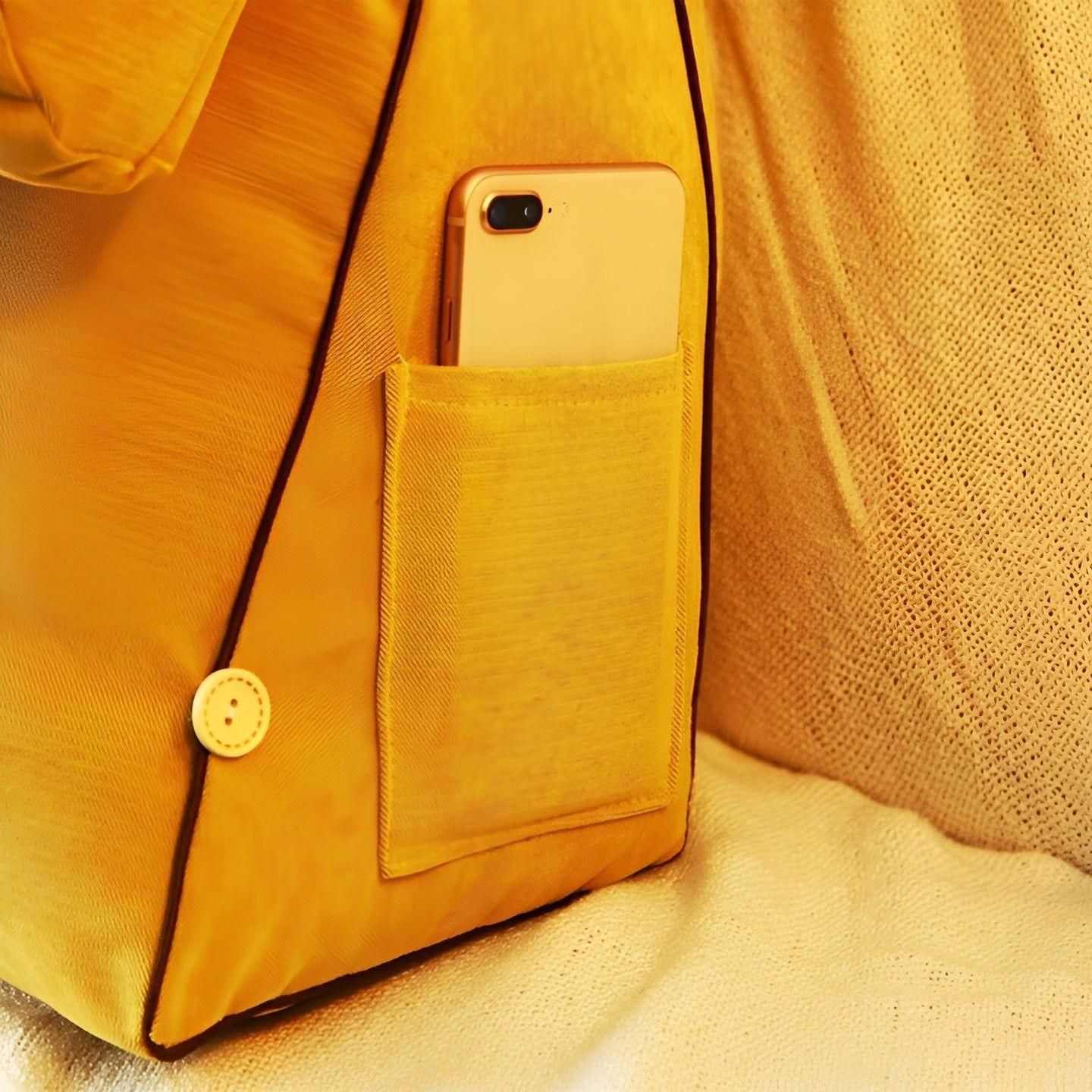 Comfortable Reading Pillow with Backrest for Bed and Sofa
