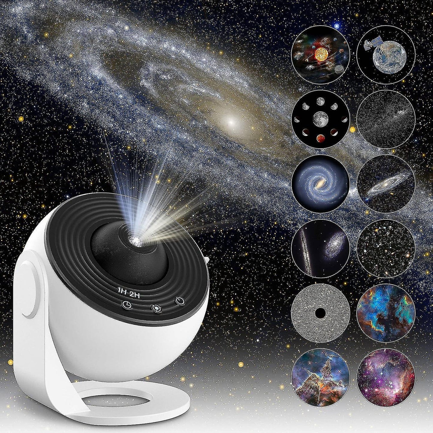 Cosmic Night Light Galaxy Star Projector Lamp