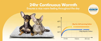 Cozy Heated Cat Bed | Warm Pet Mat