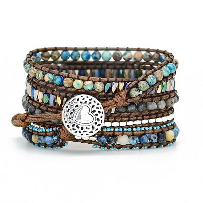 Gemstone Apple Watch Strap - Azure-S (5.51-6.30 inches)-Nora Luxe