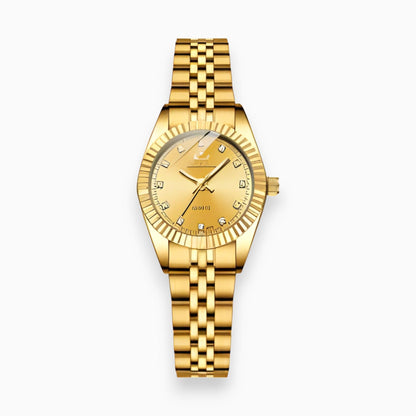 Gemstone Glamour Watch - Aurielle-Gold-Nora Luxe