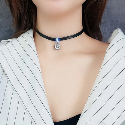 Geometric Crystal Necklace | Elegant Design-ZIRCON-Nora Luxe