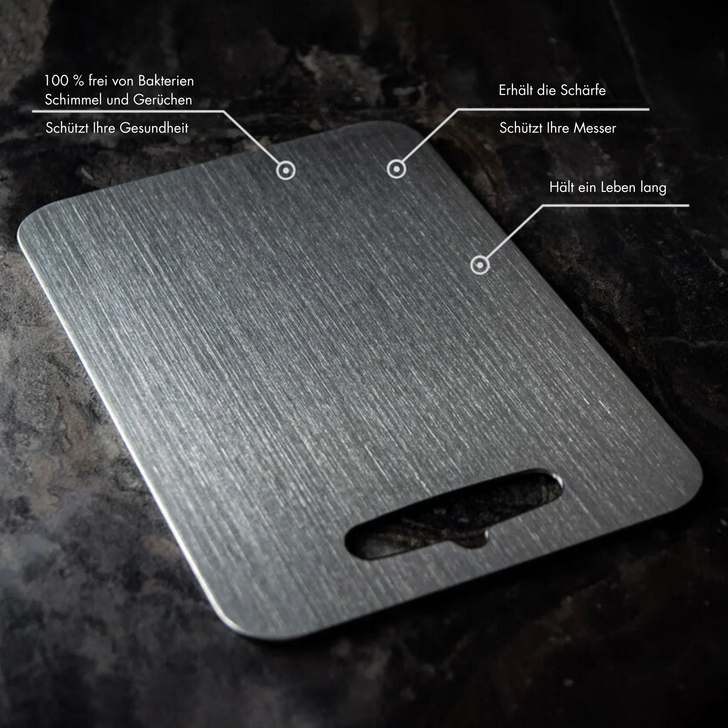Durable Two Sided Kitchen Cutting Board Stainless Steel