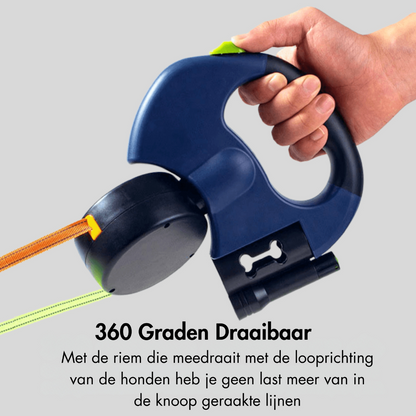 Adjustable Hands Free Dog Leash with LED Light