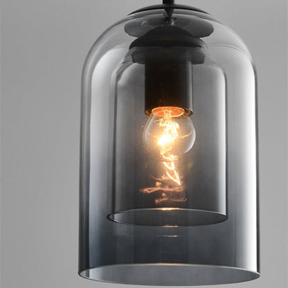 Clear Glass Pendant Light - Chic Hanging LED Ceiling Lamp