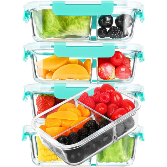 Clear Food Storage Containers 5-Piece Set - Pexav