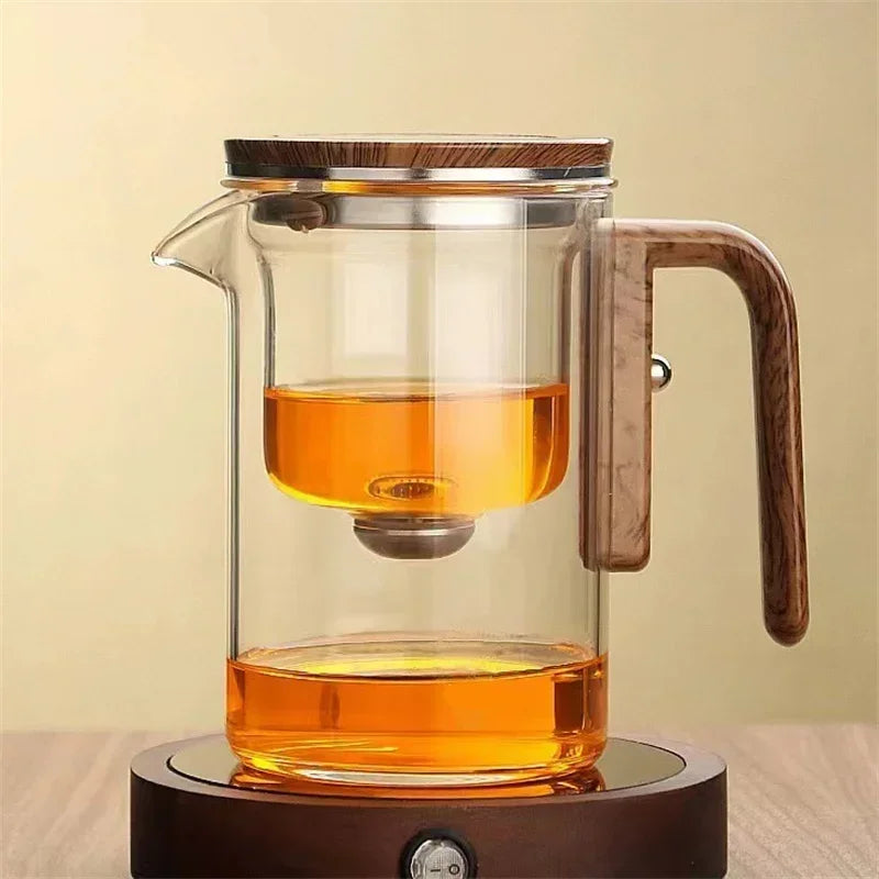 Clear Infusion Teapot with Built-in Filter - Pexav