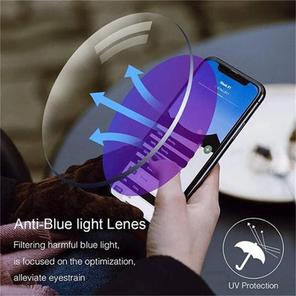 Glasses with Blue Light Filter and Multifocal Strength - VisionGuard-'+1.00/ For 35-49 Years'-Nora Luxe