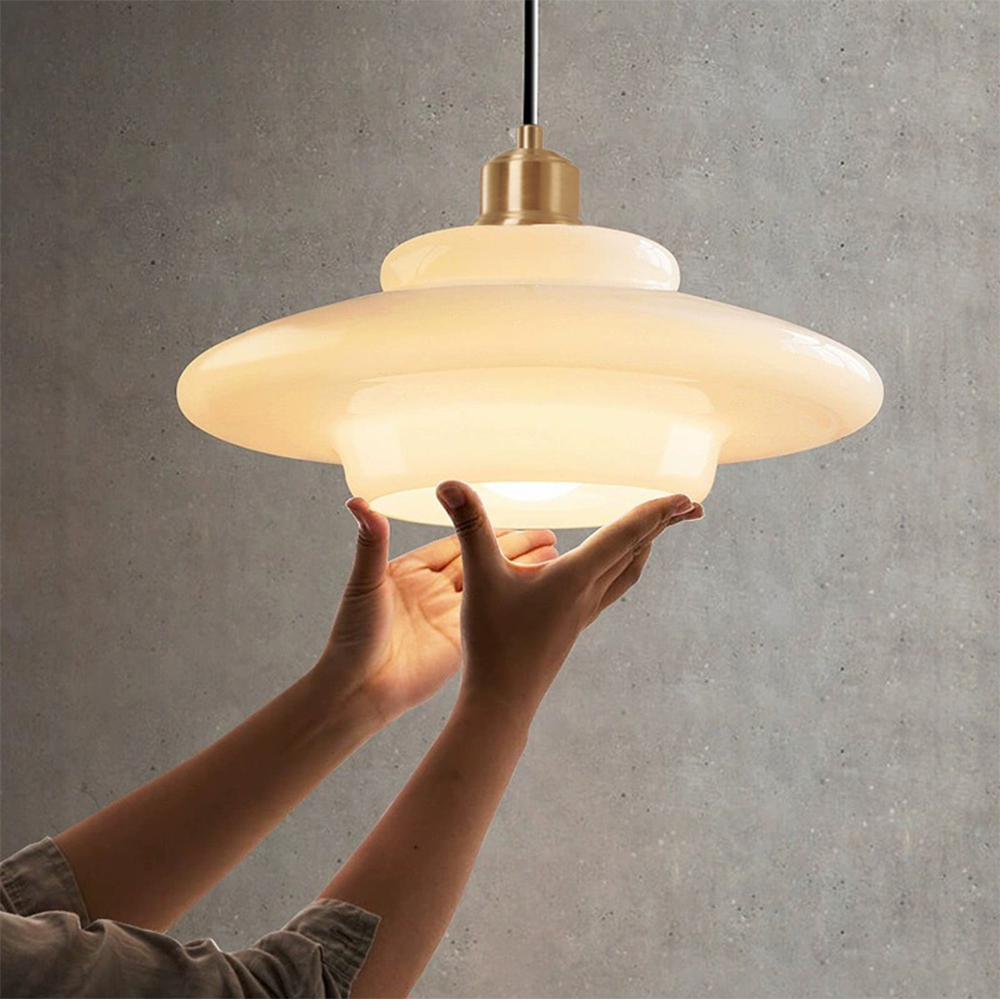 Vintage Style Clear Glass Hanging Lamp - Pexav