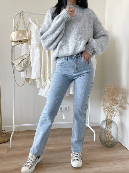Sparkly Women's Slim Fit Jeans - Pexav