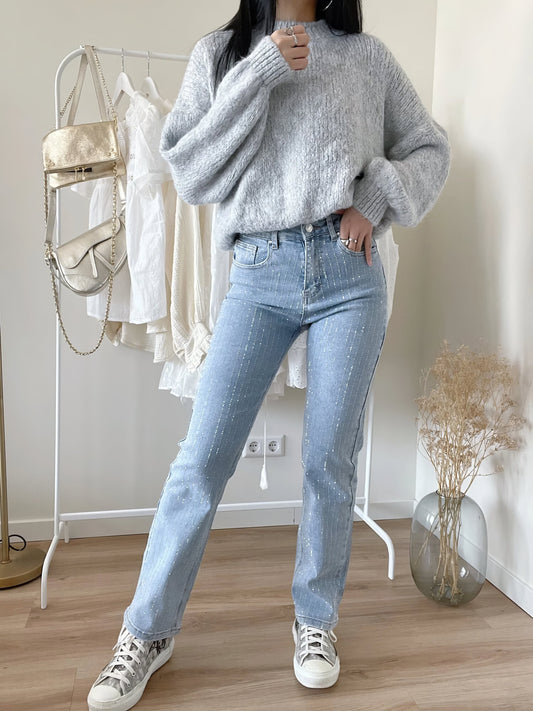 Sparkly Women's Slim Fit Jeans - Pexav
