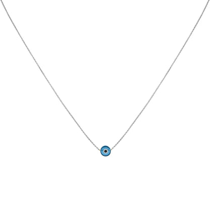 Shiny Evil Eye Pendant Necklace - Pexav
