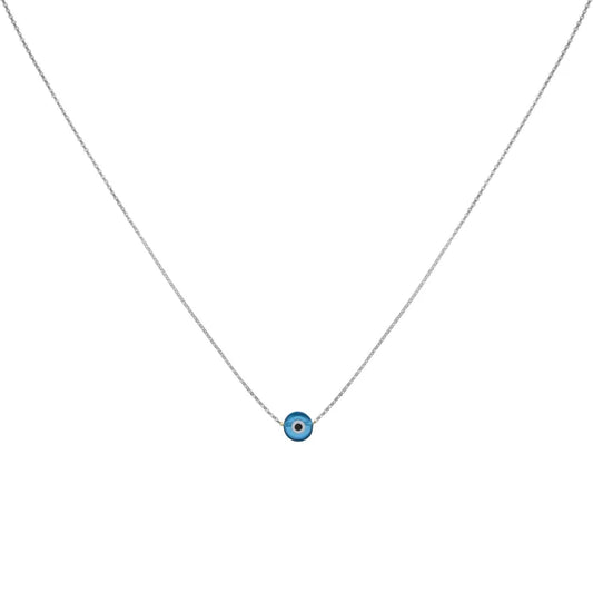 Shiny Evil Eye Pendant Necklace - Pexav