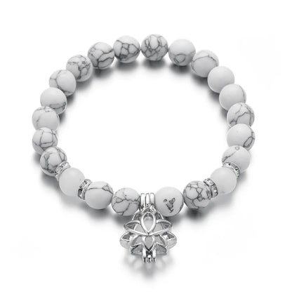 Glow-in-the-Dark Lotus Bracelet | Elegant Women's Jewellery-Blue-Aqua-Nora Luxe