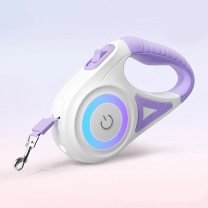 GlowGuard Illuminating Dog Leash with Flashlight-Purple-Nora Luxe