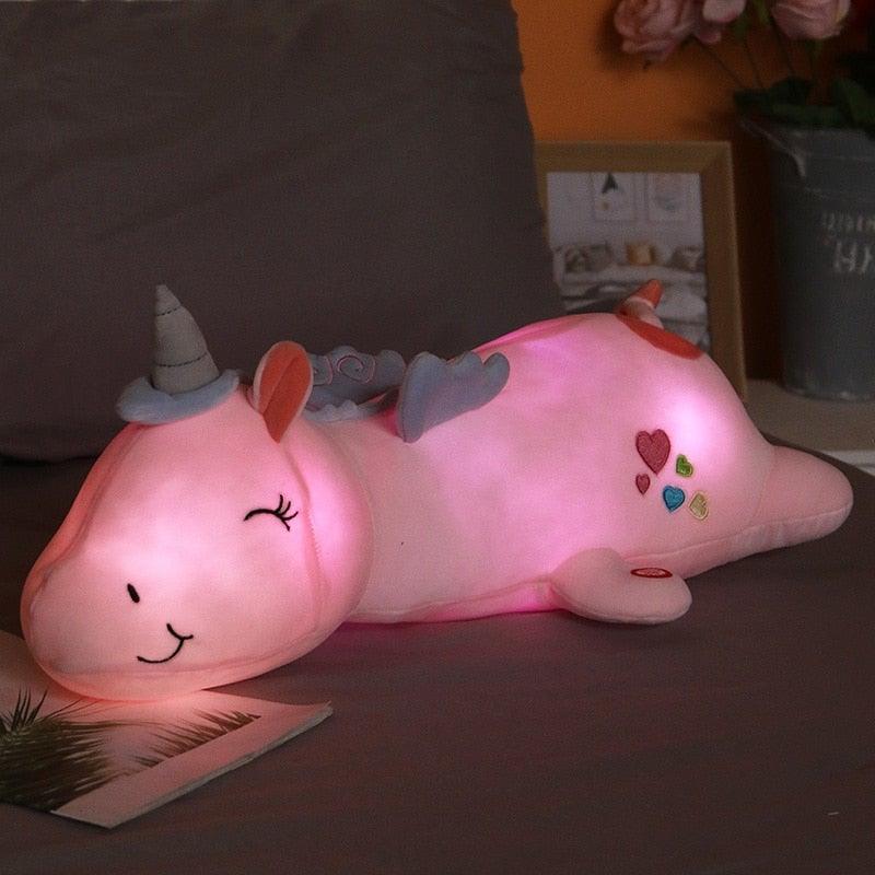 Sparkly Soft Unicorn Night Light Toy - Pexav