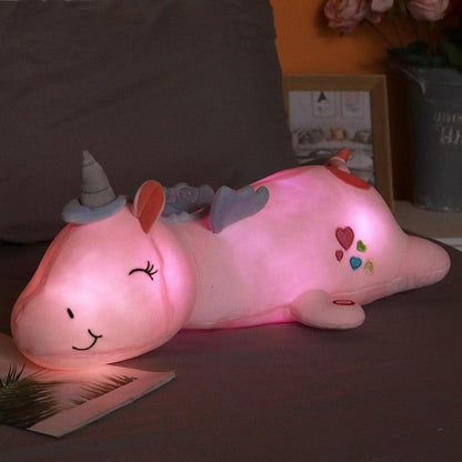 Sparkly Soft Unicorn Night Light Toy - Pexav