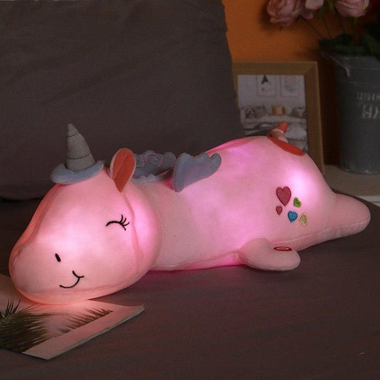 Sparkly Soft Unicorn Night Light Toy - Pexav