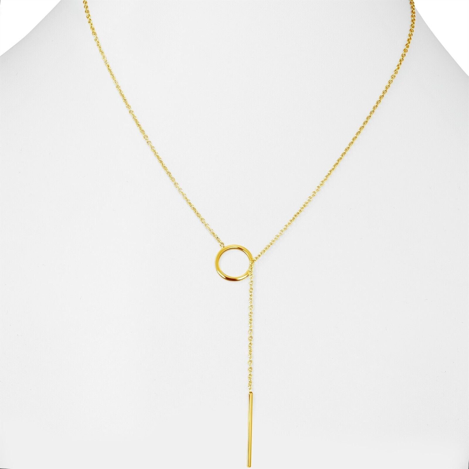 Gold Drop Bar Lariat Necklace | Elegant Women's Jewellery | Versatile Style-GOLD-Nora Luxe