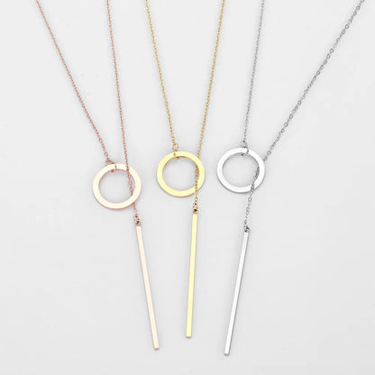 Gold Drop Bar Lariat Necklace | Elegant Women's Jewellery | Versatile Style-GOLD-Nora Luxe