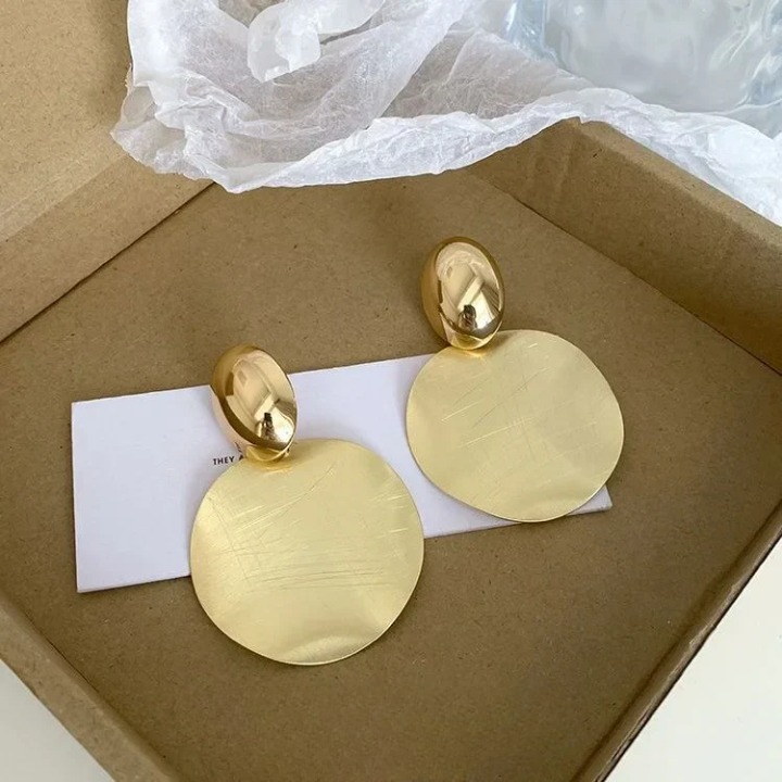 Classic Circle Drop Earrings - Amaya