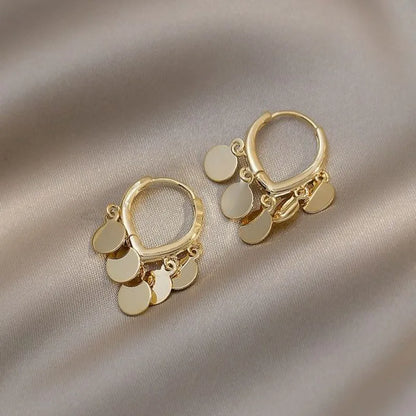 Vintage Circle Drop Earrings - Pexav