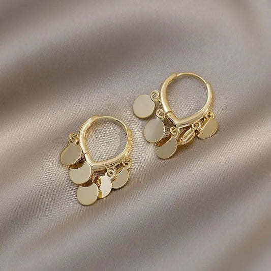 Vintage Circle Drop Earrings - Pexav