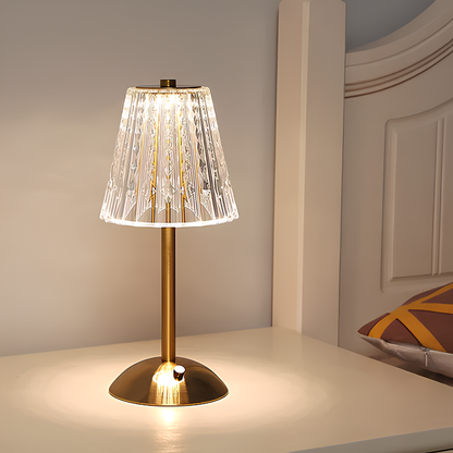 Golden Crystal Table Lamp - Aurora Luxe-Classic-Nora Luxe