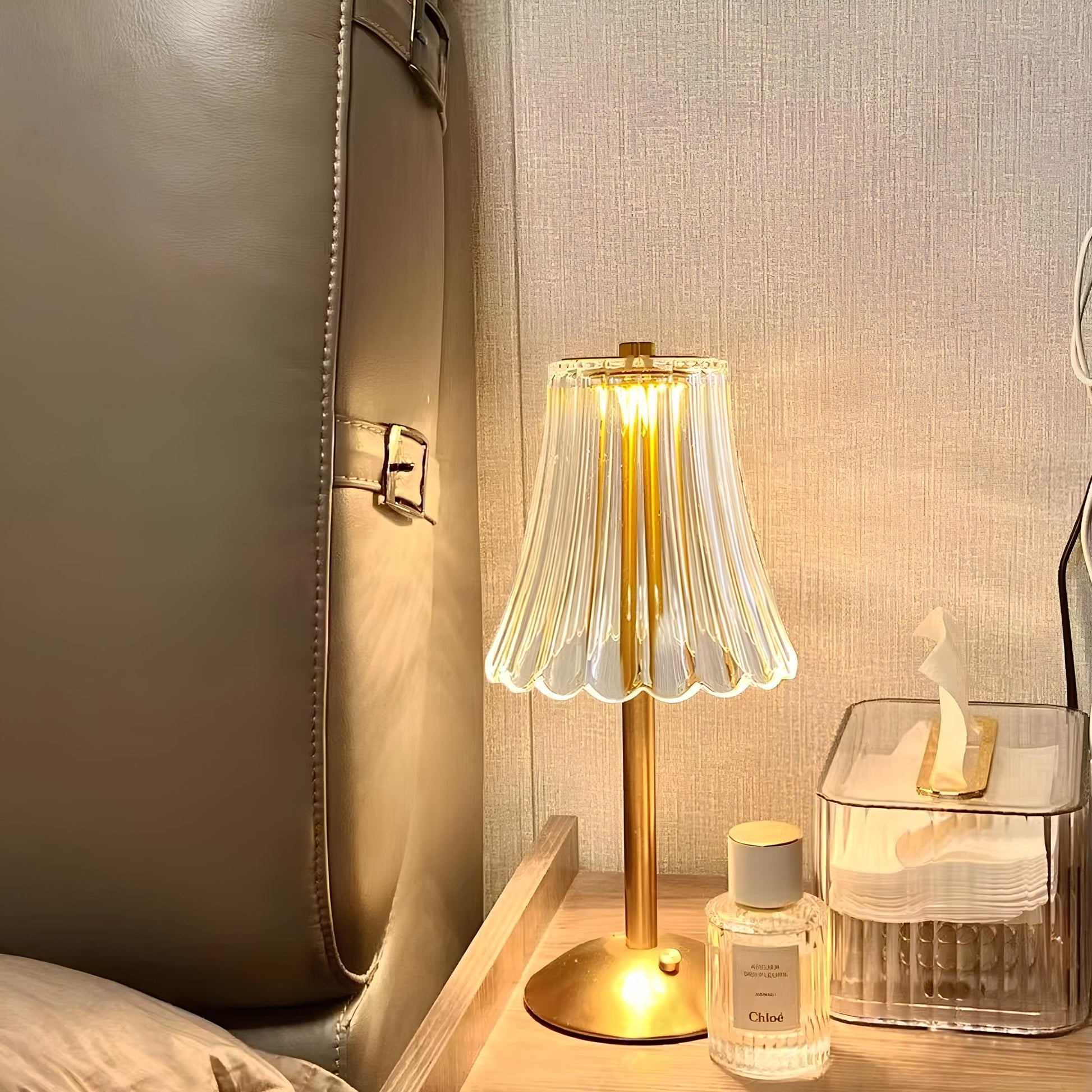Golden Crystal Table Lamp - Aurora Luxe-Classic-Nora Luxe