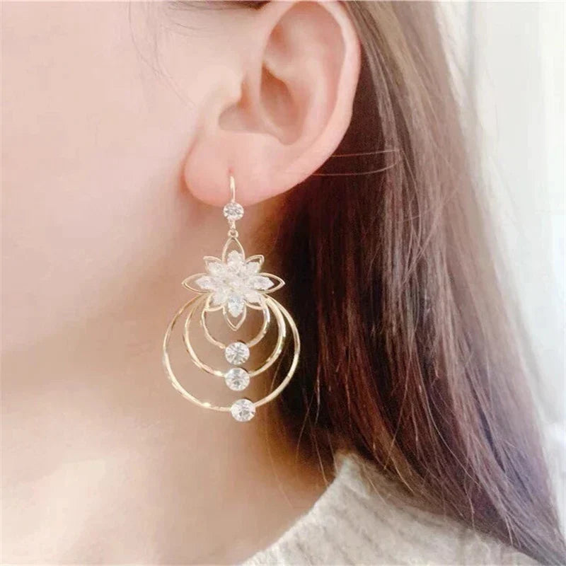 Golden Hoop Earrings | Luxurious Jewellery-Nora Luxe