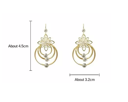 Golden Hoop Earrings | Luxurious Jewellery-Nora Luxe