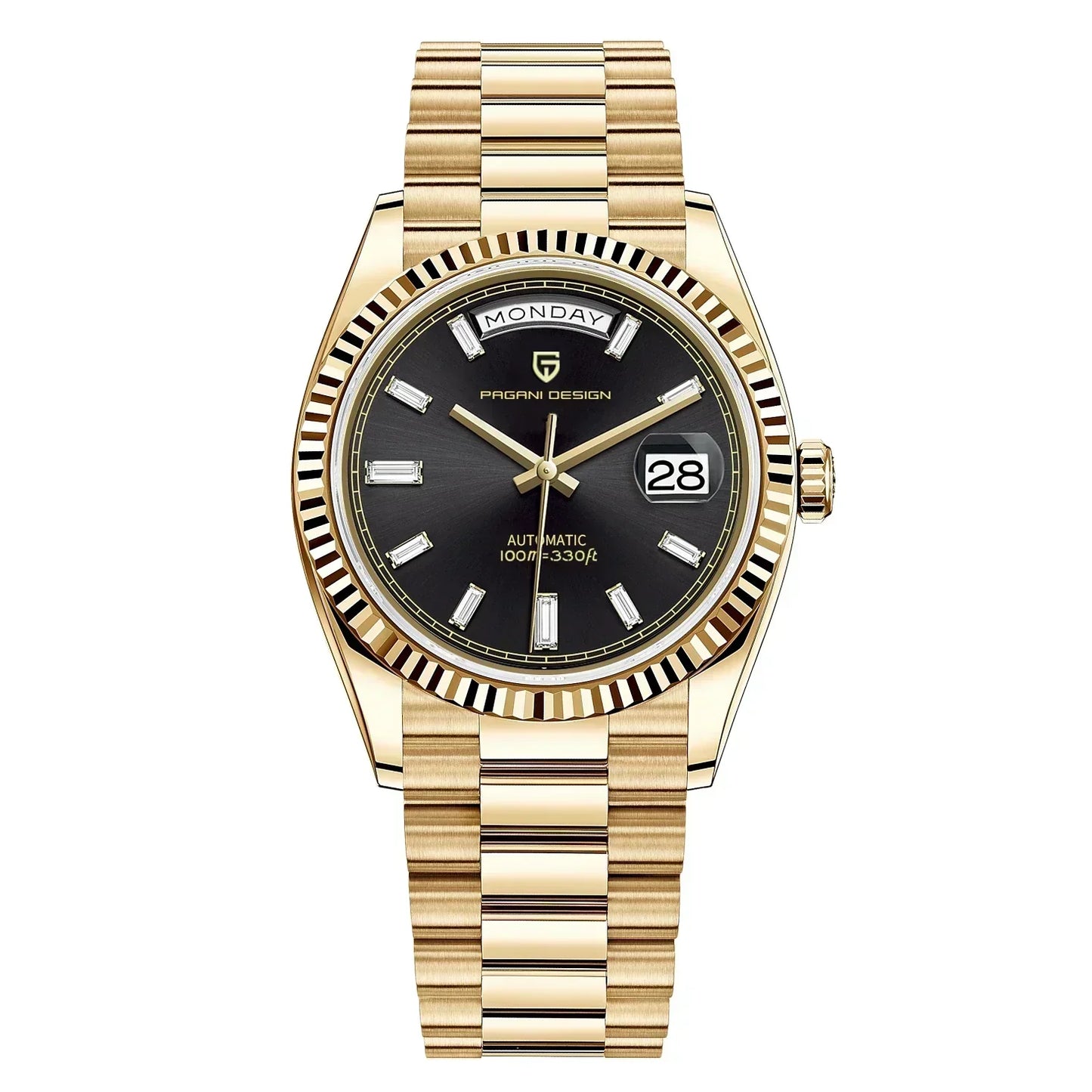 Premium Men's Automatic Stainless Steel Date Watch