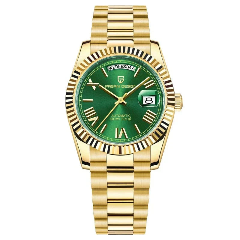 Premium Men's Automatic Stainless Steel Date Watch