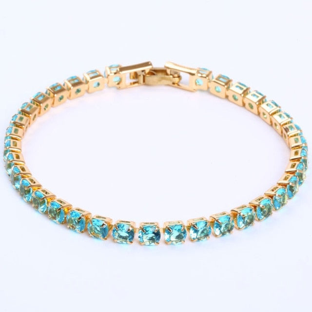Sparkling Silver Chain Link Bracelet