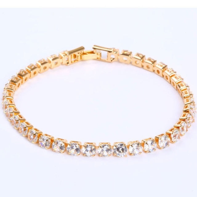 Sparkling Silver Chain Link Bracelet