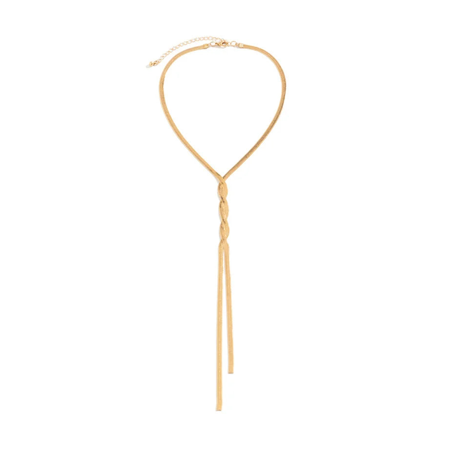 Beautiful Dainty Snake Chain Pendant Necklace