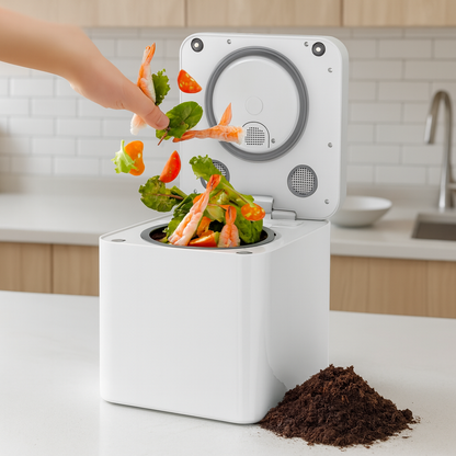 Easy Use Indoor Kitchen Compost Bin Recycling System - Pexav